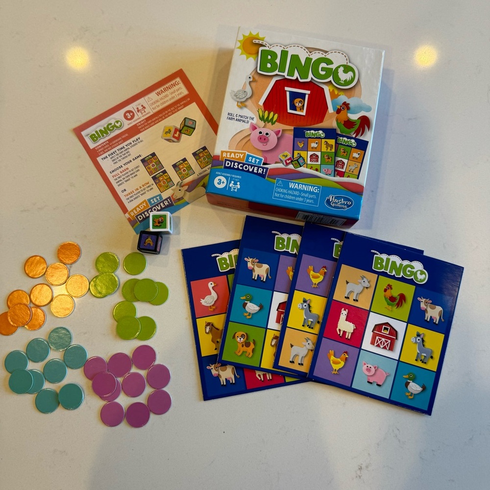 Hasbro Farm Animal Bingo Game